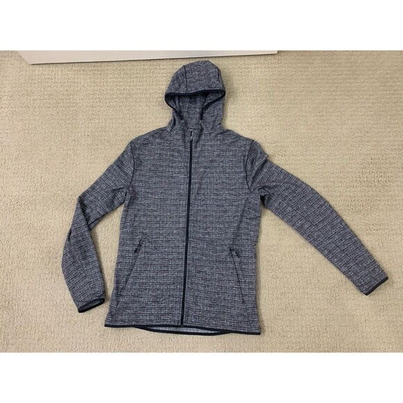 Lululemon Mens Surge Warm Full Zip Gray Hoodie Athletic Heathered Medium - Picture 2 of 12